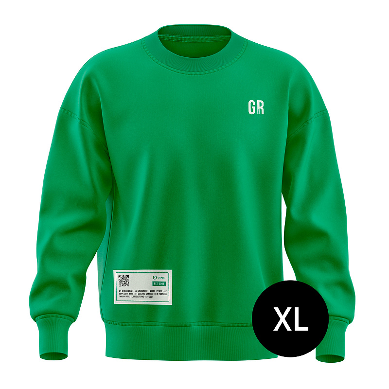 Свитшот GRASS GR зеленый размер XL