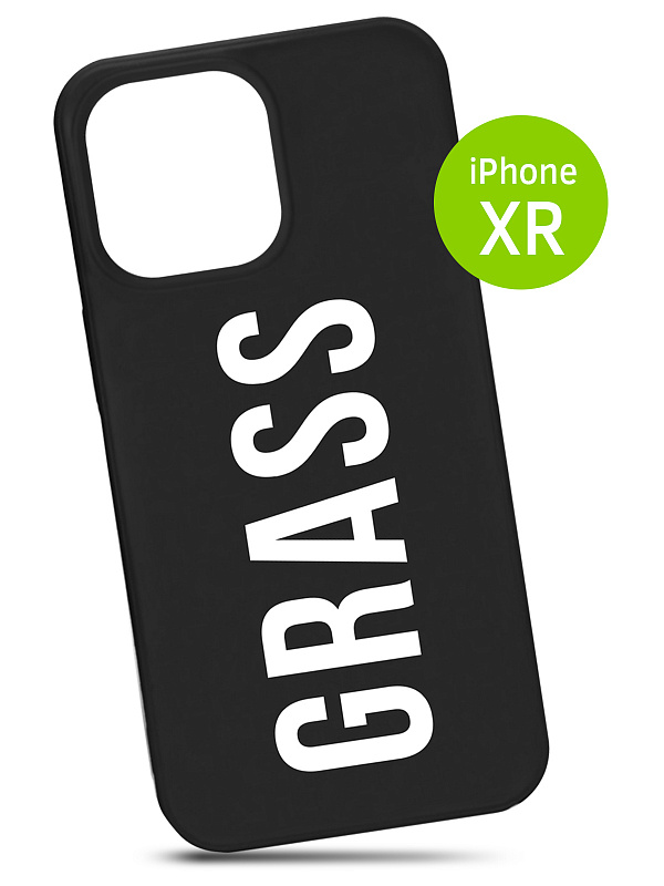 Чехол черный GRASS iPhone XR